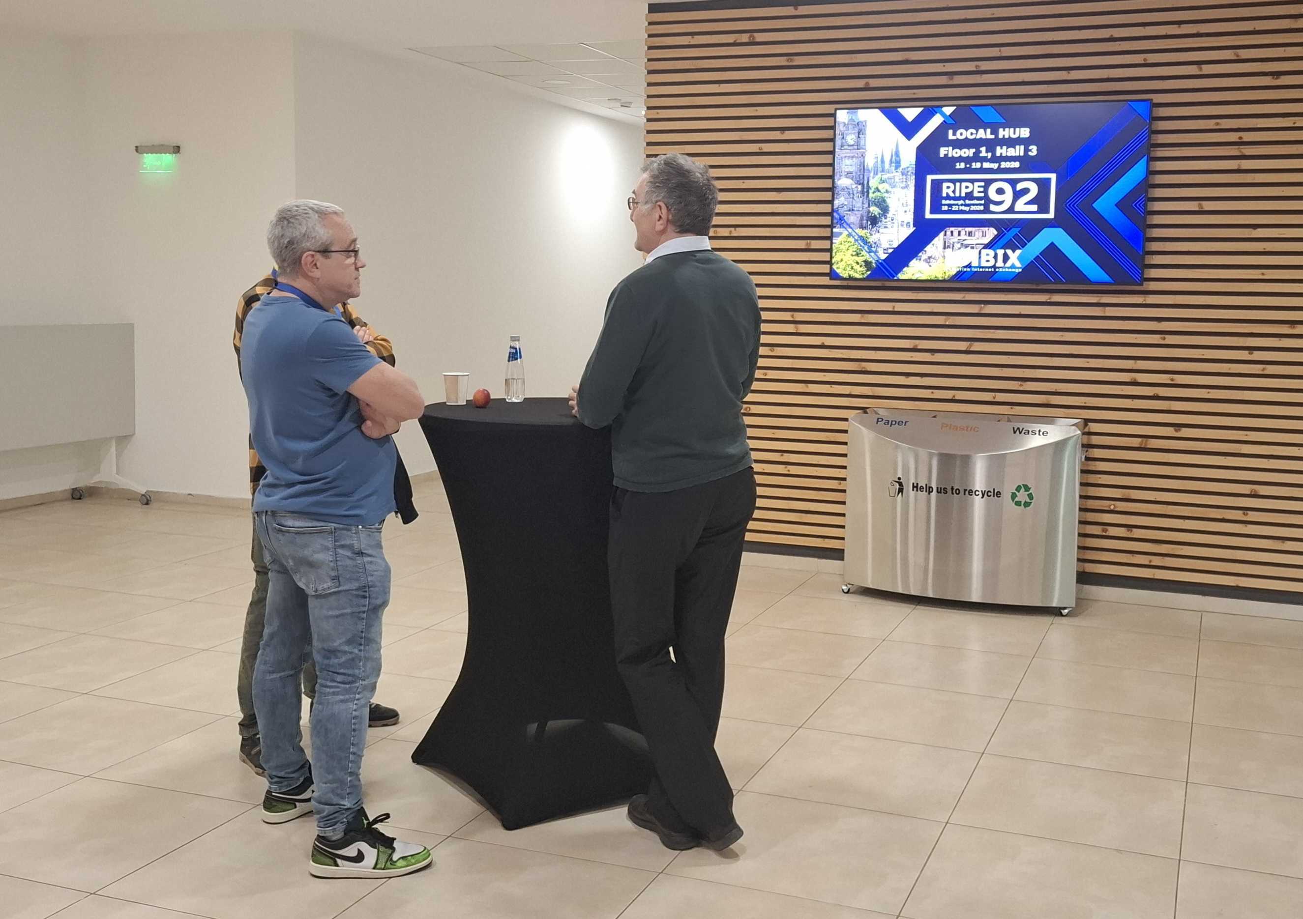 Event setup and branded RIPE 92 Local Hub area